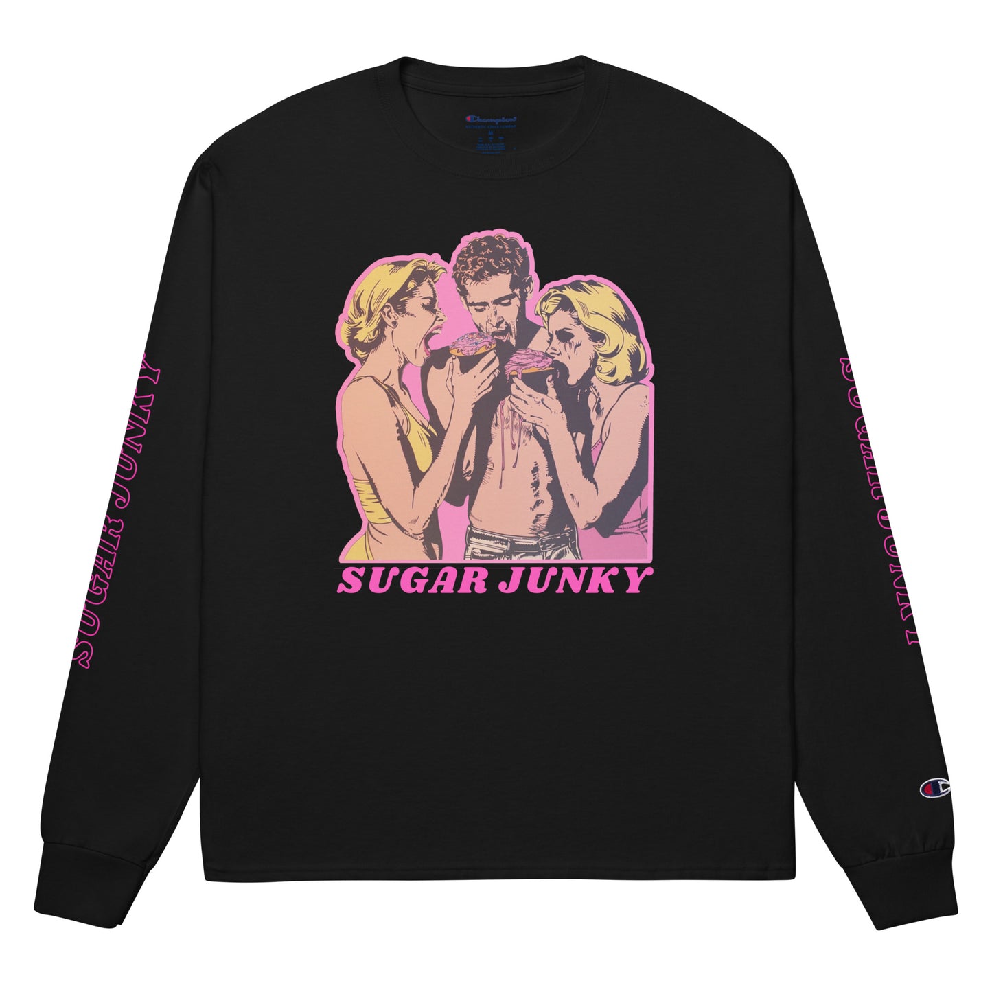 【SUGAR JUNKY】Men's Champion Long Sleeve Shirt