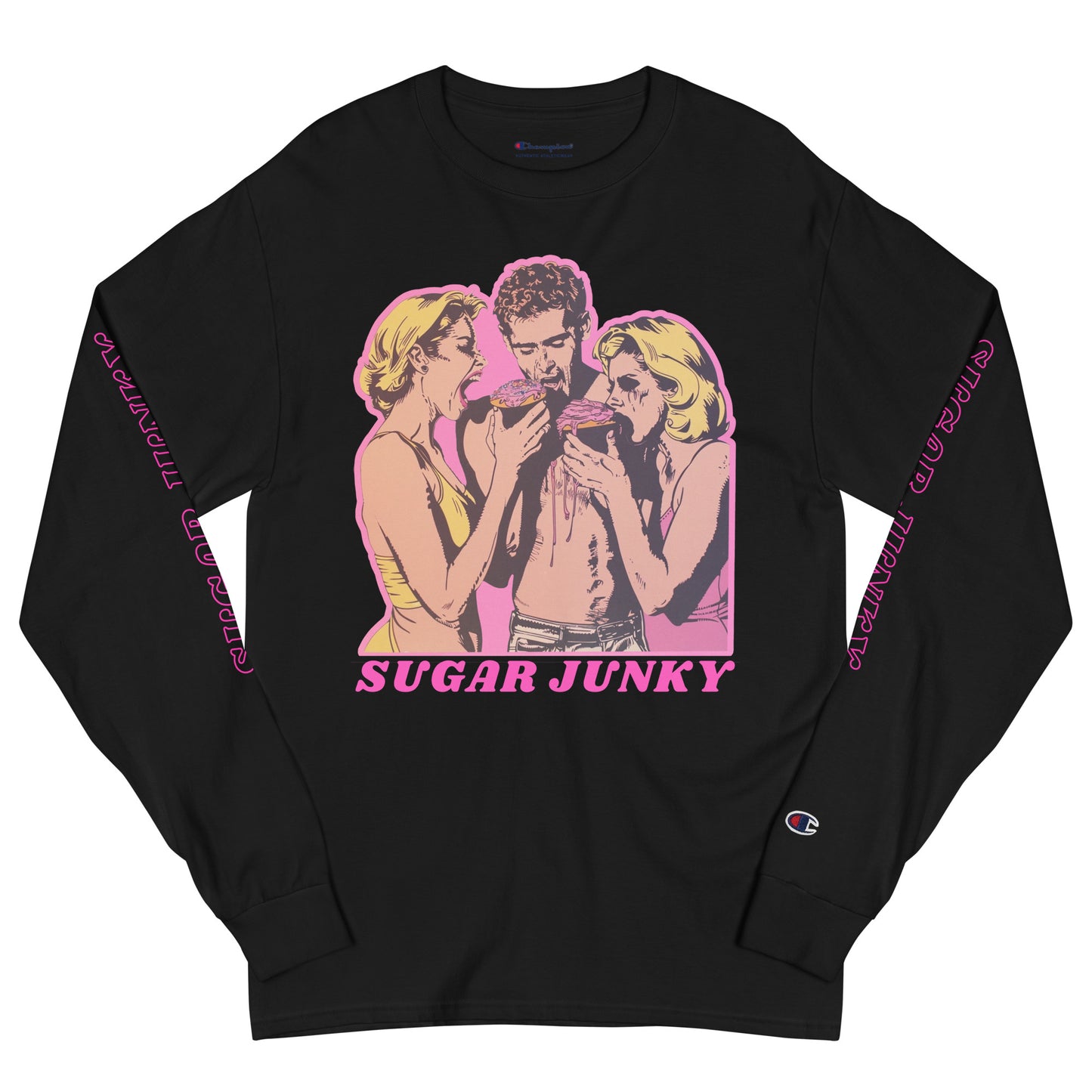 【SUGAR JUNKY】Men's Champion Long Sleeve Shirt