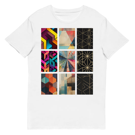 【Geometric & Fibonacci】Men's premium cotton t-shirt