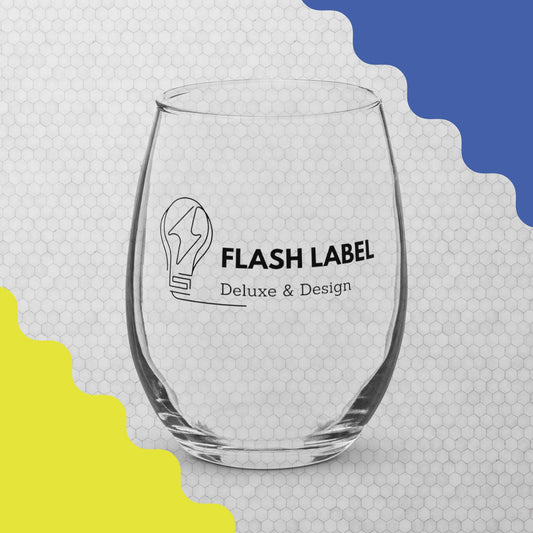 【FLASH LABEL】Stemless wine glass