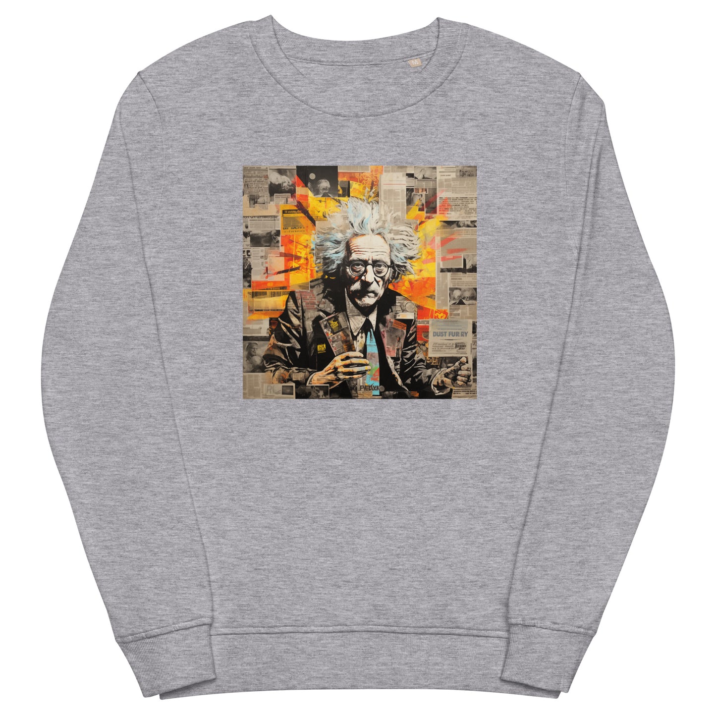 【Dr.Harold】Unisex organic sweatshirt -Front print-